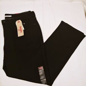 BNWT Levis womens jeans size 18 w34 l30 black